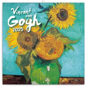 Poznámkový kalendár Vincent van Gogh 2025, 30 × 30 cm - Reklamnepredmety