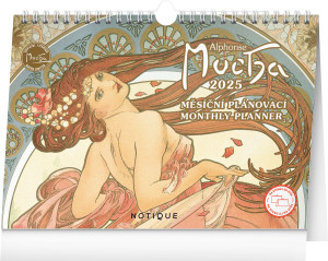 Stolový kalendár Alfons Mucha 2025 - Reklamnepredmety