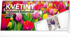 Stolový kalendár Kvety CZ 2025