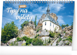 Stolový kalendár Tipy na výlety 2025, CZ - Reklamnepredmety