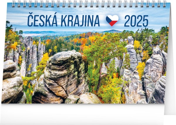 Stolový kalendár Česká krajina 2025, CZ