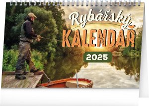 Stolový Rybársky kalendár 2025, CZ - Reklamnepredmety