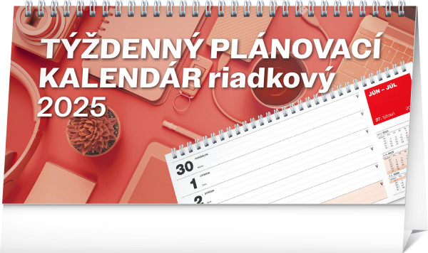 Stolový kalendár Plánovací riadkový 2025