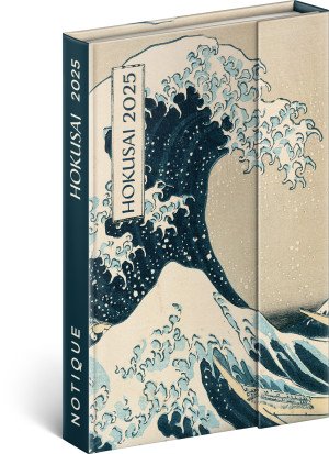 Týždenný magnetický diár Katsushika Hokusai 2025 - Reklamnepredmety