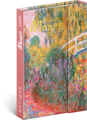 Týždenný magnetický diár Claude Monet 2025 - Reklamnepredmety