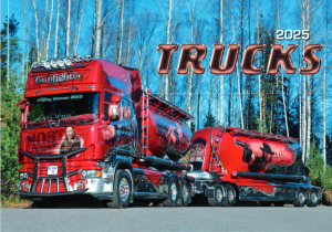 Nástenný kalendár Trucks 2025 - Reklamnepredmety