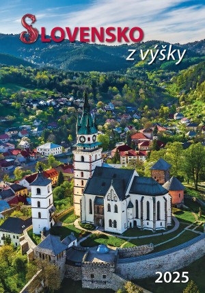 Nástenný kalendár Slovensko z výšky 2025 - Reklamnepredmety