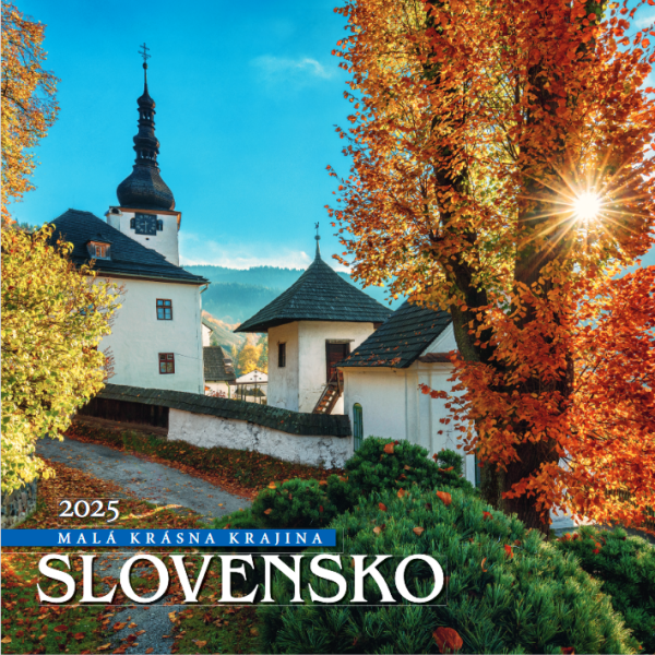 Nástenný kalendár Slovensko štvorec 2025