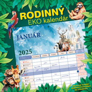 Nástenný Rodinný EKO kalendár 2025 - Reklamnepredmety