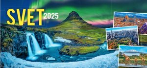 Stolový kalendár Svet 2025 - Reklamnepredmety