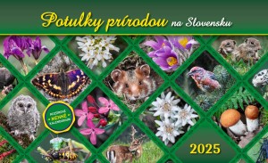 Stolový kalendár Potulky prírodou na Slovensku 2025 - Reklamnepredmety