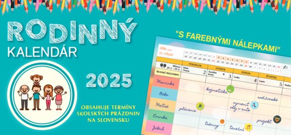 Stolový kalendár Rodinný kalendár 2025