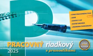 Stolový kalendár Pracovný kalendár riadkový 2025 - Reklamnepredmety