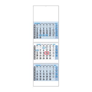 Plánovací kalendár KLASIK 3M modrý 2025 - Reklamnepredmety