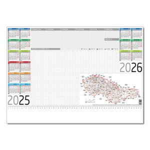 Podložka farebná s mapou 2025 - Reklamnepredmety