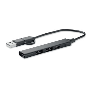 Rozbočovač USB so 4 portami CURRENT - Reklamnepredmety