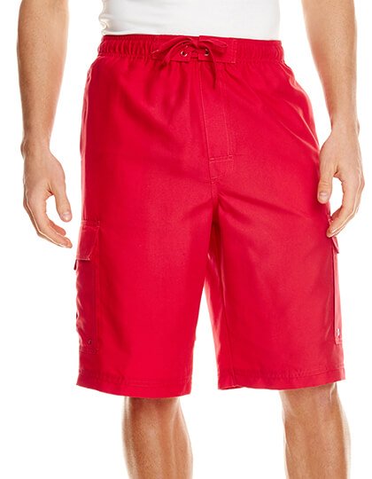 BU9401 Striped Swim Trunks