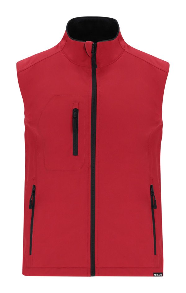 RPET softshellová bodywarmer vesta