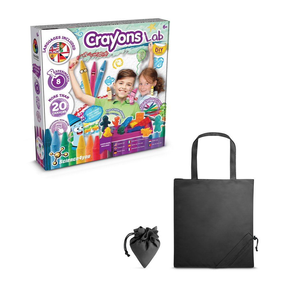 Crayon Factory Kit II. Vzdelávacia hra pre deti dodávané so skladacou darčekovou taškou 190t