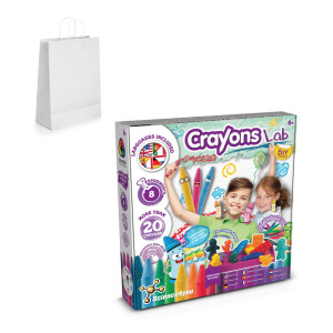 Crayon Factory Kit III. Vzdelávacia hra pre deti dodáva sa s darčekovou taškou z kraftového papiera (100 g/m²) - Reklamnepredmety