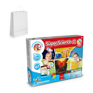 6 in 1 Super Science Kit II. Vzdelávacia hra pre deti dodáva sa s darčekovou taškou z kraftového papiera (100 g/m²) - Reklamnepredmety