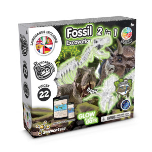 2 in 1 Fossil Excavation Kit I. Vzdelávacia hra pre deti - Reklamnepredmety