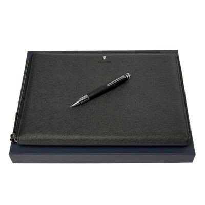 Set Chronobike Black (ballpoint pen & conference folder A4)