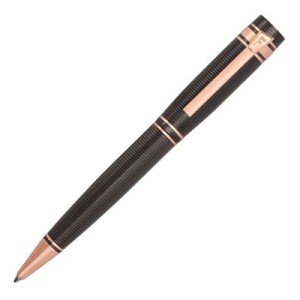 Ballpoint pen Bold Stripe Gun & Rosegold - Reklamnepredmety