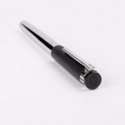 Rollerball pen Prestige Chrome Black