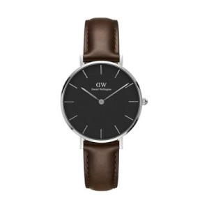 Watch Petite Bristol Silver&Black D32 - Reklamnepredmety