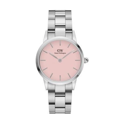 Watch Iconic Link Silver&Pastel-pink D28