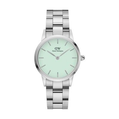 Watch Iconic Link Silver&Pastel-green D28