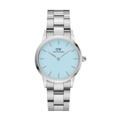 Watch Iconic Link Silver&Pastel-blue D28