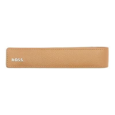 Single pen pouch Classic Grained Camel