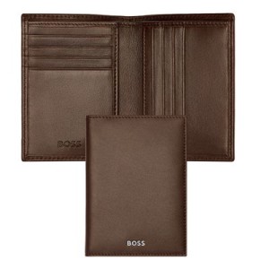 Folding card holder Classic Smooth Brown - Reklamnepredmety