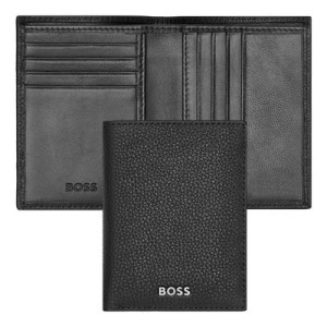 Folding card holder Classic Grained Black - Reklamnepredmety