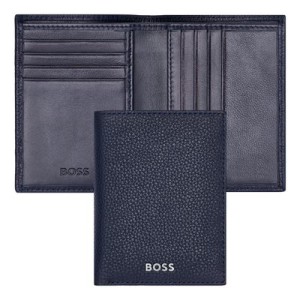 Folding card holder Classic Grained Navy - Reklamnepredmety