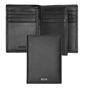 Card holder trifold Classic Smooth Black - Reklamnepredmety