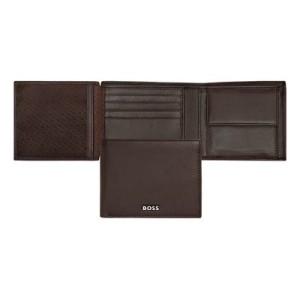 Money wallet with flap Classic Smooth Brown - Reklamnepredmety