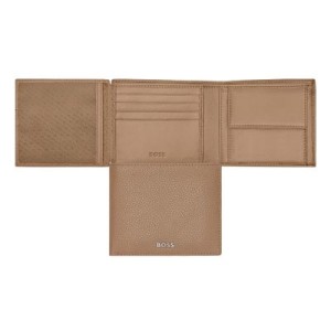 Money wallet with flap Classic Grained Camel - Reklamnepredmety