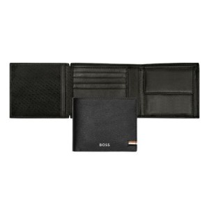 Money wallet with flap Iconic Black - Reklamnepredmety