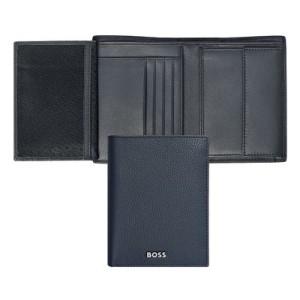 Money wallet Vertical flap Classic Grained Navy - Reklamnepredmety