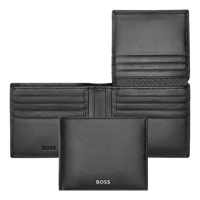 Wallet with flap Classic Smooth Black