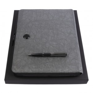 Set HUGO BOSS (ballpoint pen & conference folder A4) - Reklamnepredmety