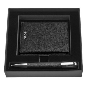 Set HUGO BOSS Black (ballpoint pen & card holder) - Reklamnepredmety