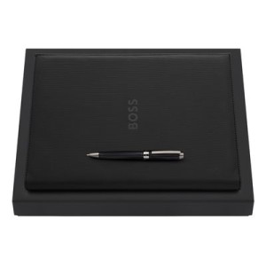 Set HUGO BOSS Black (ballpoint pen & folder A4) - Reklamnepredmety