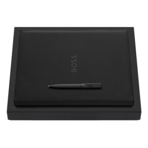 Set HUGO BOSS Black (ballpoint pen & folder A4) - Reklamnepredmety