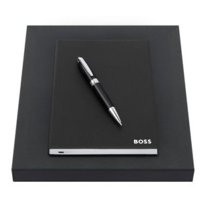 Set HUGO BOSS Black (ballpoint pen & note pad A5) - Reklamnepredmety