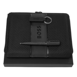 Set HUGO BOSS (ballpoint pen, conference folder A5 & key ring) - Reklamnepredmety