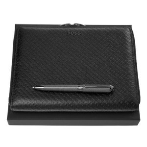 Set HUGO BOSS (ballpoint pen & conference folder A5) - Reklamnepredmety